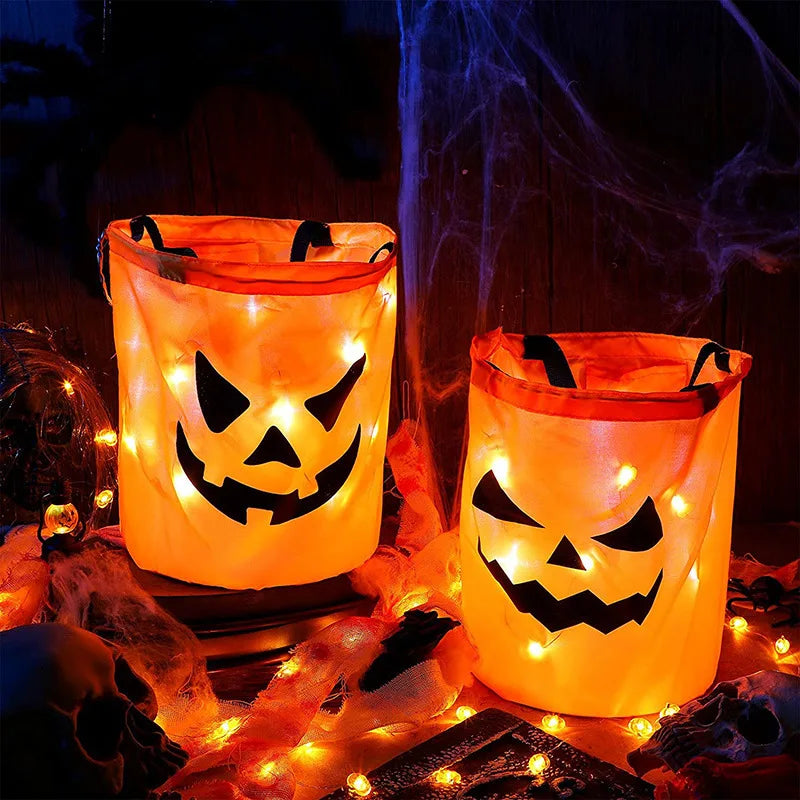 Glow Pumpkin Trick-or-Treat Bucket