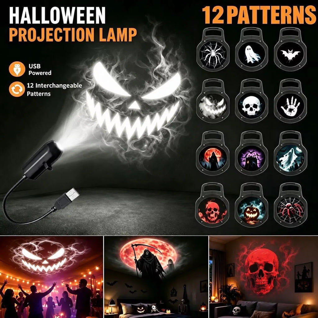 Boo Sky Halloween Projector Night Light