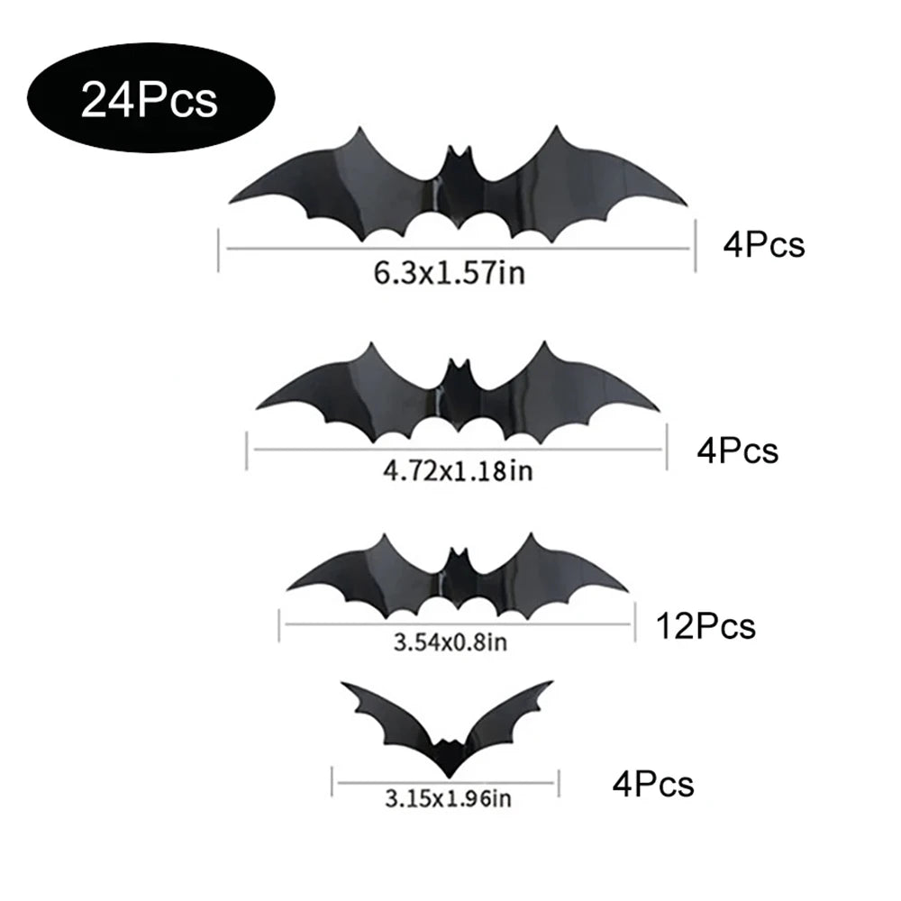 3D Flying Bat Wall Stickers