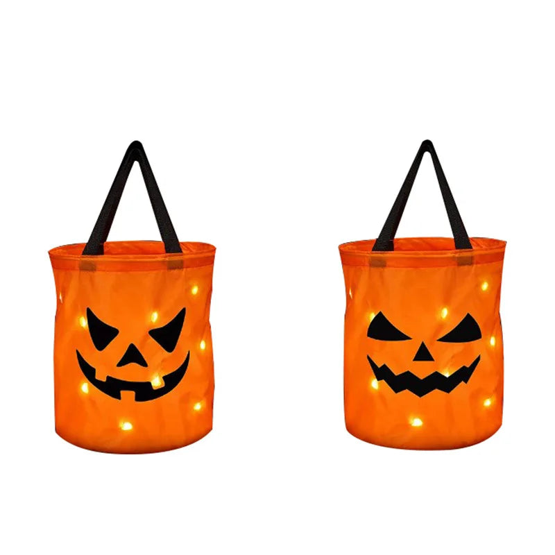 Glow Pumpkin Trick-or-Treat Bucket