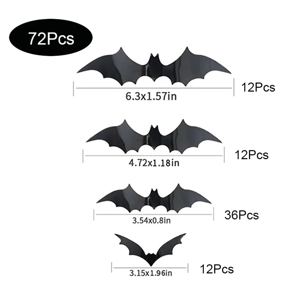 3D Flying Bat Wall Stickers