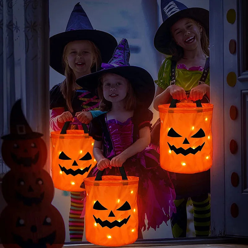 Glow Pumpkin Trick-or-Treat Bucket